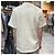 Thom Browne Polo a maniche corte in interlock con tasca e tre righe bianche Bianco - vista 24