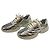 Miu Miu Sneakers Metalliche Trapuntate da Donna Argento - vista 4