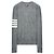 Thom Browne Damen-Wollcardigan mit Armband in Grau Braun - Ansicht 2