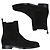 Brunello Cucinelli Suede Chelsea Boots Black