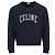 Céline Regulärer Baumwoll-Fleece-Sweatshirt mit Logo Blau