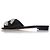 Manolo Blahnik Sandali Gioiello BLCK PRALINA Nero - vista 4