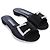 Manolo Blahnik Sandali BLCK RAMIFLAT Nero - vista 4