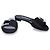 Manolo Blahnik Sandali BLCK RAMIFLAT Nero - vista 5