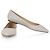 Jimmy Choo Scarpe da Sposa ROMYFLATDGZ PLATINUMICE Scarpe Flat Marrone - vista 5