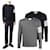 Thom Browne Gestreifter Merinowollstrick Braun