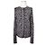 Salvatore Ferragamo Schwarze und beige Strickjacke aus Wolle Braun