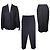 Versace Completo giacca, gonna e pantaloni blu navy Nero
