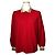 Dior Top a maniche lunghe in lana rossa cremisi sportivo Rosso