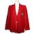 Burberry Rote Wollblazerjacke