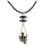 Chanel Collana con Pendente Coco Argento  - vista 1