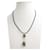 Chanel Collana con Pendente Coco Argento  - vista 2