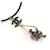 Chanel Collana con Pendente Coco Argento  - vista 4