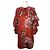 Gucci Vestido de seda plisado rojo tomate Roja
