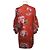Gucci Vestido de seda plisado rojo tomate Roja - vista 2