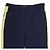 Versace Pantaloni blu navy con dettagli gialli Nero - vista 4