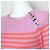 Jersey de rayas de algodón Sonia Rykiel Púrpura - vista 4