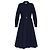 Tory Burch Vestido camisero de algodón plisado Azul - vista 4