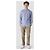 Ralph Lauren Camisa de listras em popeline stretch com logo Pony bordado - vista 5