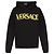 Versace Hoodie mit Silhouette-Logo Schwarz - Ansicht 4