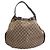 Gucci Grande borsa hobo in jacquard con logo GG Marrone - vista 3