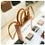Céline Vertikale Canvas Cabas Tasche Weiß Braun Leder - Ansicht 11