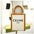 Céline Vertikale Canvas Cabas Tasche Weiß Braun Leder - Ansicht 8