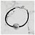 Dior Bracciale Cannage Nero Argento con Incisione del Logo - vista 14