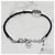 Dior Bracciale Cannage Nero Argento con Incisione del Logo - vista 15
