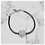 Dior Bracciale Cannage Nero Argento con Incisione del Logo - vista 3