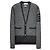 Thom Browne Mohair-Cardigan mit diagonalen Streifen Braun