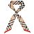 Burberry Foulard Twilly in seta a quadri Archive Beige Marrone