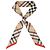Burberry Foulard Twilly in seta a quadri Archive Beige Marrone - vista 2