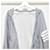 Thom Browne Felpa con cappuccio Classic Loopback con zip Marrone  - vista 4
