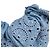 Céline Bestickte Scrunchie Messing Gold-Finish Baumwolle Hellblau - Ansicht 3