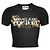 Versace Barock T-Shirt mit Kristallumriss Schwarz