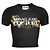 Versace Barock T-Shirt mit Kristallumriss Schwarz - Ansicht 4