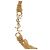 Saint Laurent Bracciale con nappine in metallo D'oro - vista 5