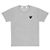 Comme Des Garcons Kurzarm-T-Shirt mit schwarzem Herz-Patch AX Braun