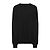 Comme Des Garcons Suéter negro con cuello en V y strass en forma de corazón rojo - vista 4