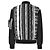 Versace Giacca Bomber a Righe Nero - vista 5