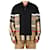 Burberry Giacca camicia con zip in patchwork a quadri Marrone  - vista 6