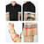 Burberry Giacca camicia con zip in patchwork a quadri Marrone  - vista 8