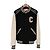Céline Giacca Varsity Teddy Testurizzata Classica in Lana e Pelle con Logo da Uomo Bianco - vista 3
