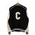 Céline Giacca Varsity Teddy Testurizzata Classica in Lana e Pelle con Logo da Uomo Bianco - vista 4