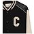 Céline Giacca Varsity Teddy Testurizzata Classica in Lana e Pelle con Logo da Uomo Bianco - vista 6