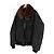 Prada Giacca bomber in denim shearling per uomo, blu, con colletto nero