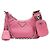 Prada Bolsa hobo de ombro em couro Napa acolchoado para mulheres - Rosa