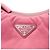 Prada Bolsa hobo de ombro em couro Napa acolchoado para mulheres - Rosa - vista 7
