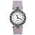 Bulgari Pulseira de couro com aço e diamantes brancos